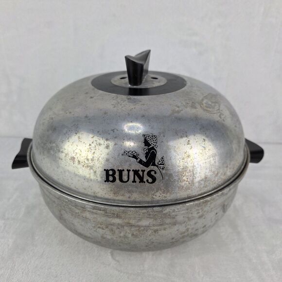 West Bend Other - Vintage West Bend‎ Bun Warmer Serving Oven MCM Aluminum Bread Warmer